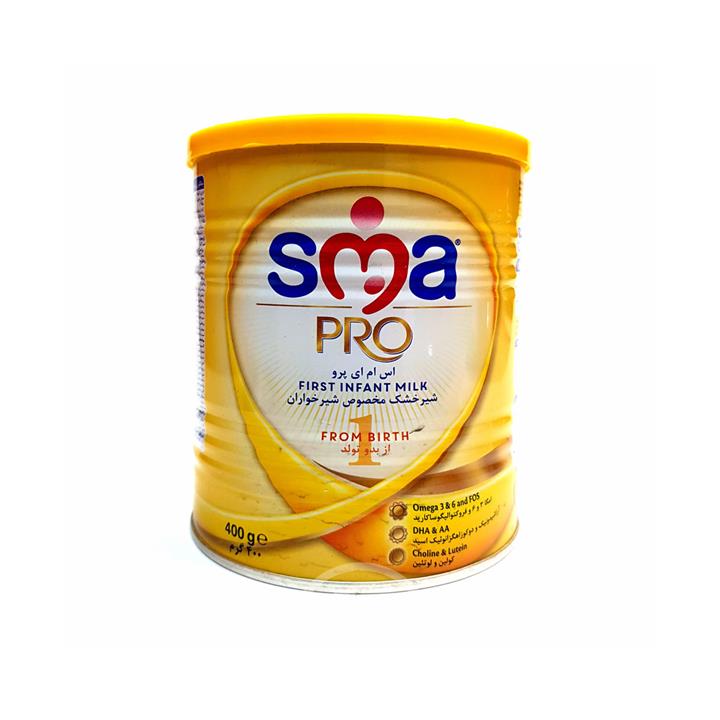 شیر خشک اس ام ای پرو 1 نستله مخصوص شیرخواران 400 گرم SMA PRO Toddler Milk with NUTRI STEPS